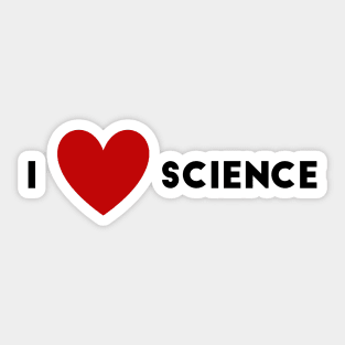 I Heart Science Sticker